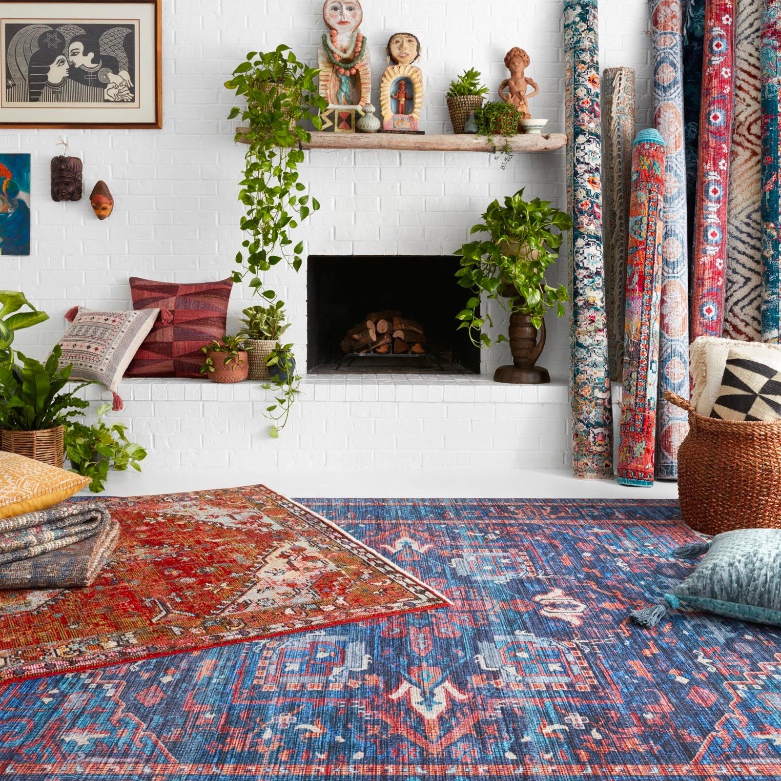 Loloi rug | Floor to Ceiling Winter Garden